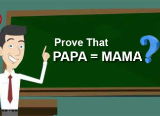 Prove that PAPA = MAMA?
