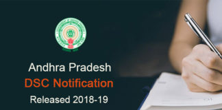 Andhra Pradesh DSC Notification Released 2018-19