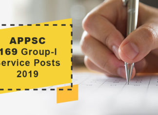 APPSC - Apply ONLINE for 169 GROUP I Posts