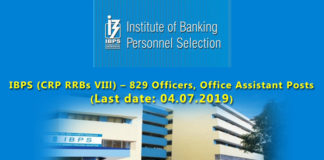 IBPS | Apply Online for 829 CRP RRB Officers | Office Assistant Posts