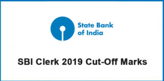 SBI announced cut-off marks for clerks prelim 2019