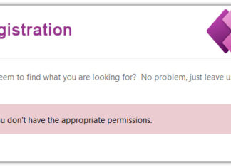 You don't have the appropriate permissions - Power Apps