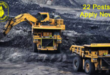 Coal India Limited - 22 Posts Notification Released